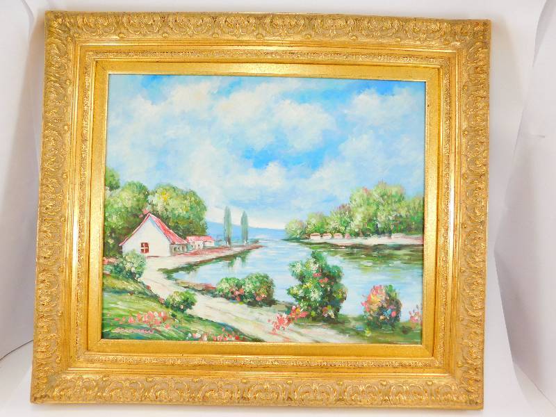 Vintage Framed Oil Painting