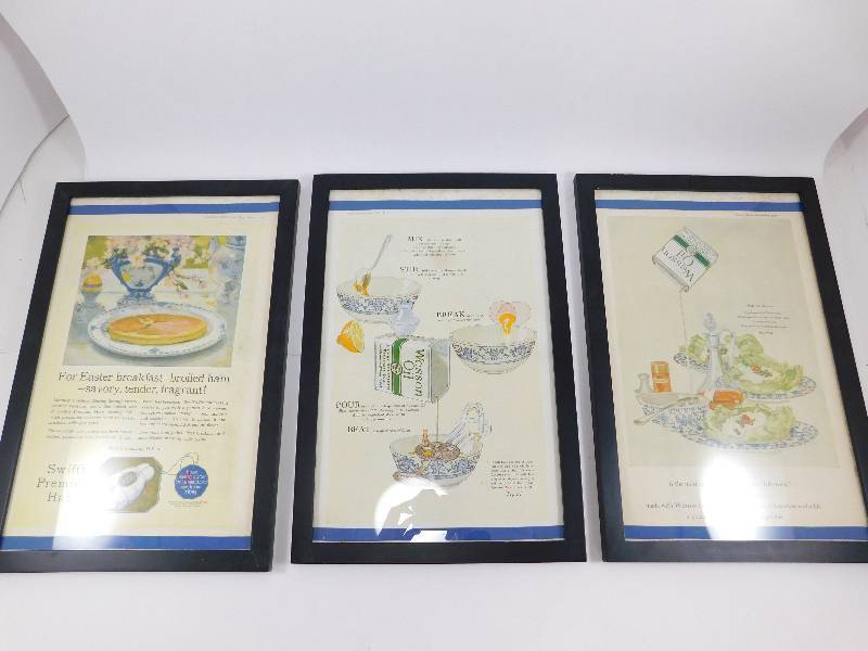 Framed Vintage Magazine Clippings from Pictorial Review 1920