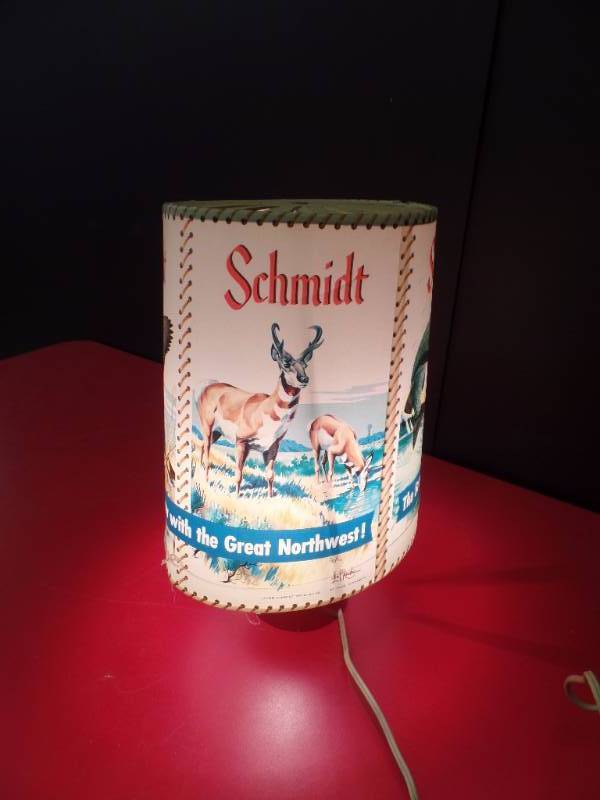 lot 219 image: Schmidt Illustrated Lamp