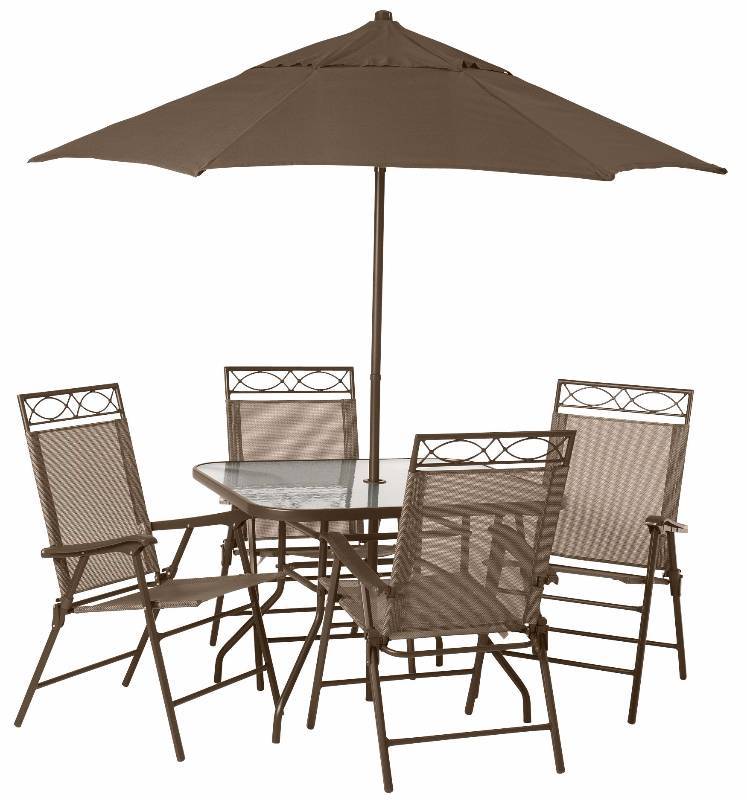 lot 26 image: Alcove 6pc. Patio Set - Key Largo Collection Missing Glass Top