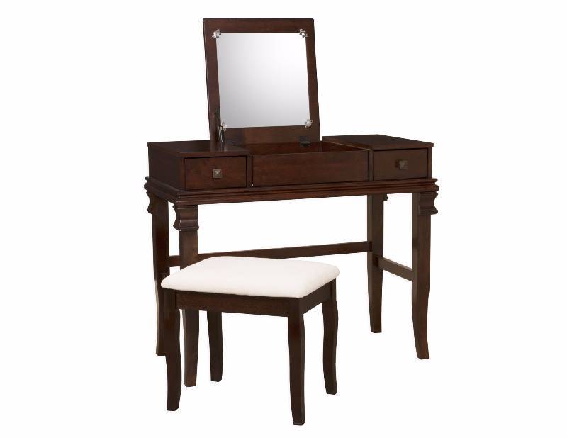 lot 31 image: Angela Vanity Set In Walnut