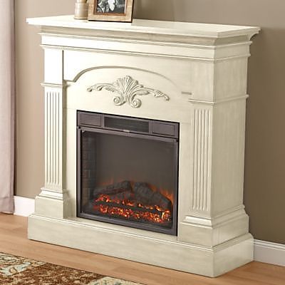 lot 34 image: McLeland Design Florence Traditional Mantel - White