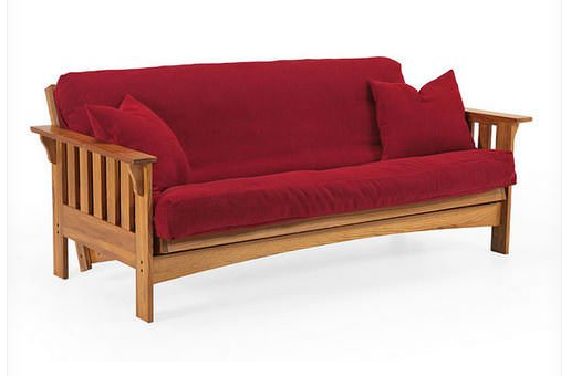 lot 42 image: Tahoe Medium Oak Futon Frame