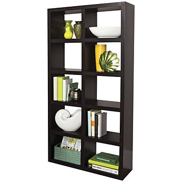 lot 49 image: Alcove Espresso Double Bookshelf