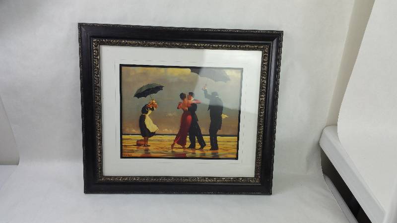 lot 1 image: Jack Vettriano - The Singing Butler - 22.5 x 19.5