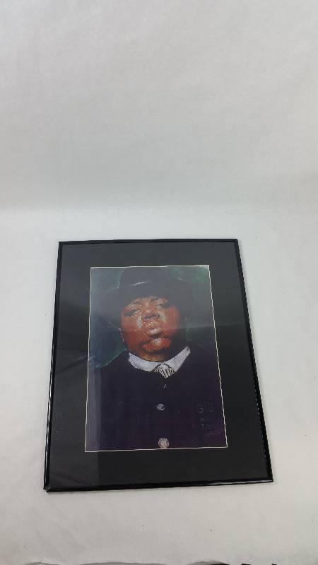 lot 4 image: Framed Print of Biggie Smalls - 17 x 21