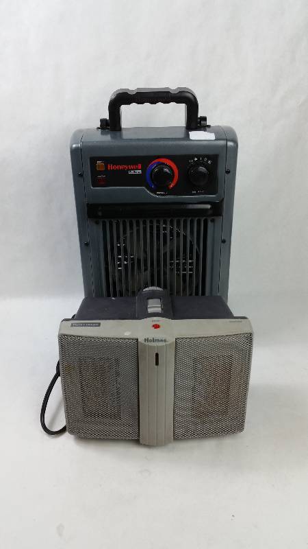 lot 75 image: Honeywell HZ-2110, Holmes Twin Ceramic HCH4166 Heaters