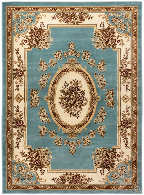 lot 73 image: Timeless Le Petit Palais Blue 710 x 106 Traditional Area Rug