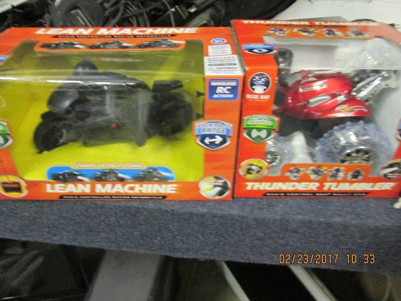 1 lean machine rc motorcycle and a ...
