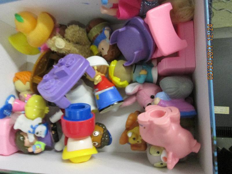 dora box full of little figures ...