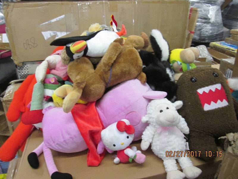 lot of stuffed animals...