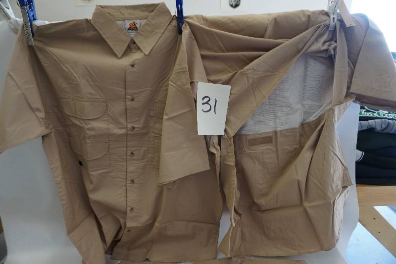 Nylon Button Down Vented Fishing Shirts