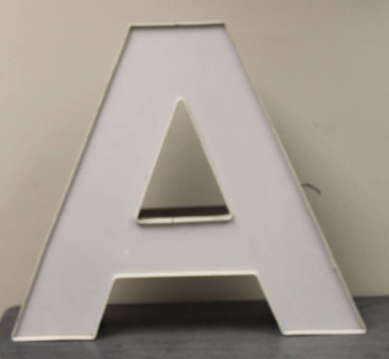 White Letter A