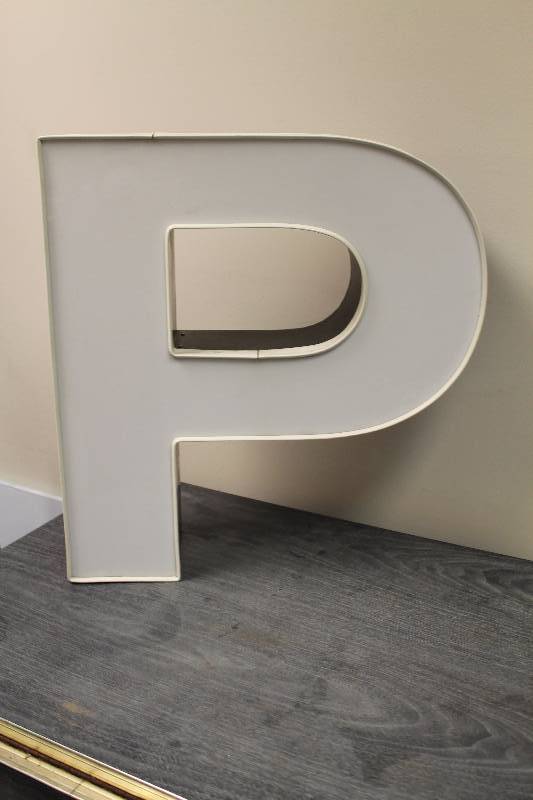 White Letter P