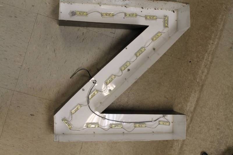 White Letter Z
