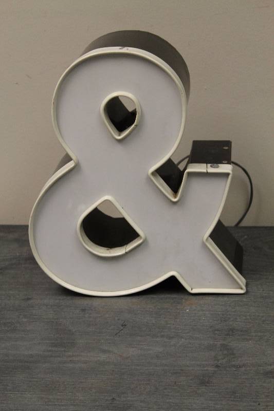 White Letter The & Sign
