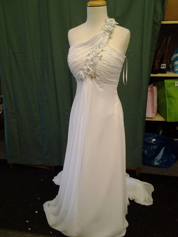 Jasmine - White Beaded Rhinestone - Size 8