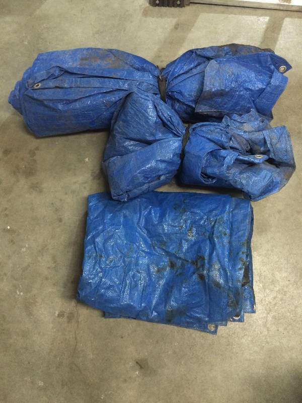 lot 79 image: Blue Poly Tarps