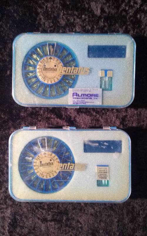 Dentatus 24k Plated Titatium Screw Posts, Made in Sweden