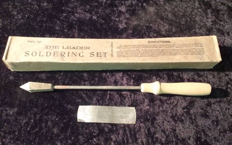 Vintage The Leader Soldering Set in box