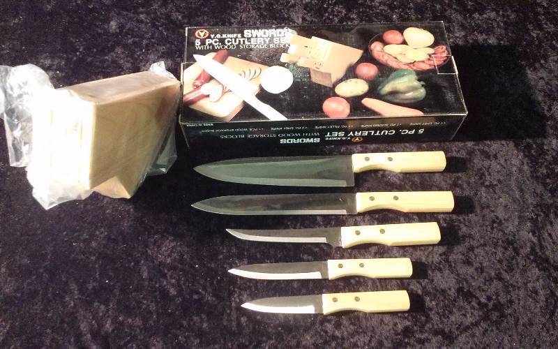 NIB 5pc Cutlery Set by YG Knife