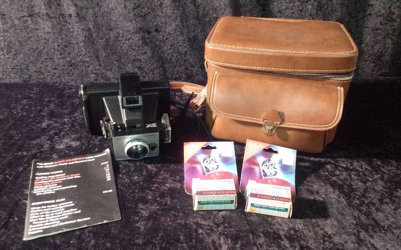 Vinage Polaroid Camera in Case