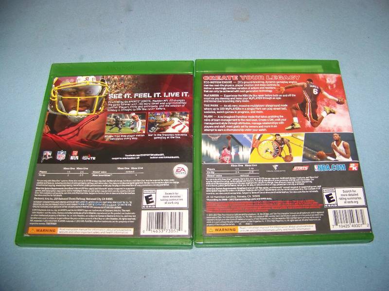 lot 26 image: (2) XBox One, Video Games