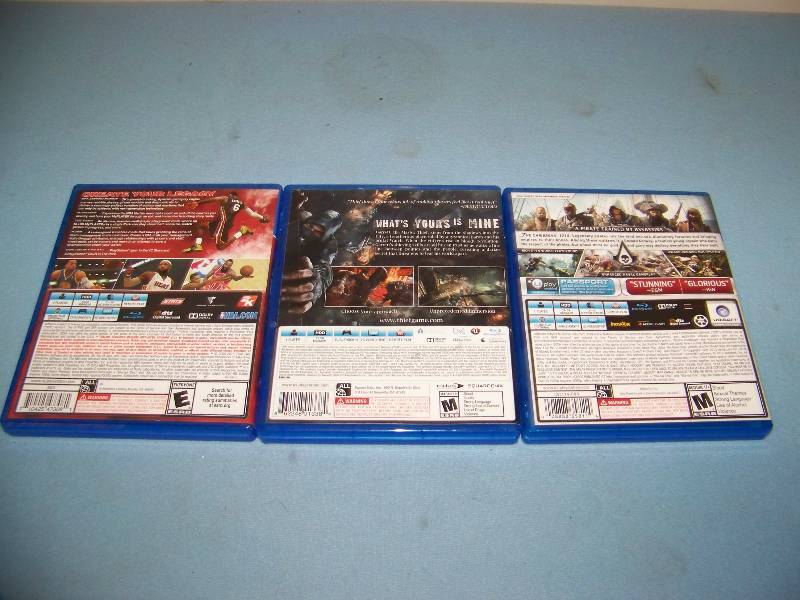 lot 28 image: (3) Playstation 4  PS4, Video Games