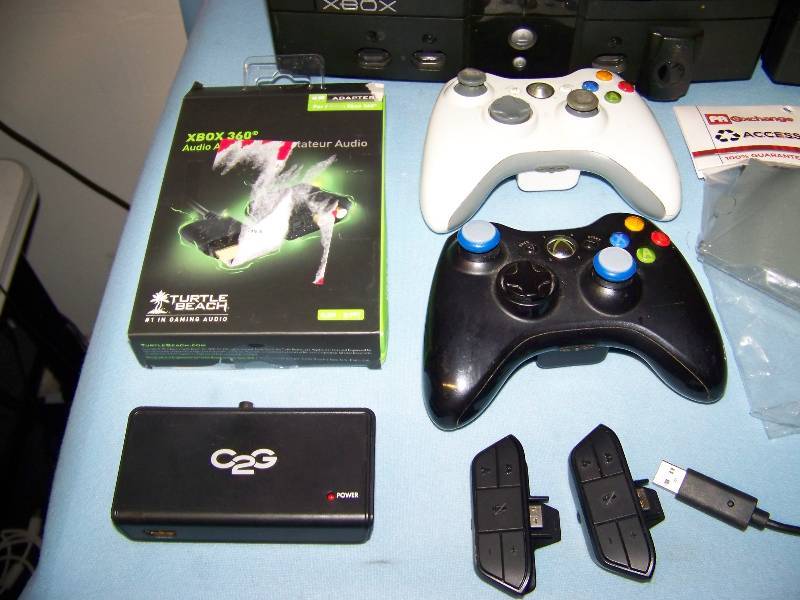 lot 41 image: (2) Original XBox Video Game Consoles, Controllers and other miscellaneous XBox Video Game Items