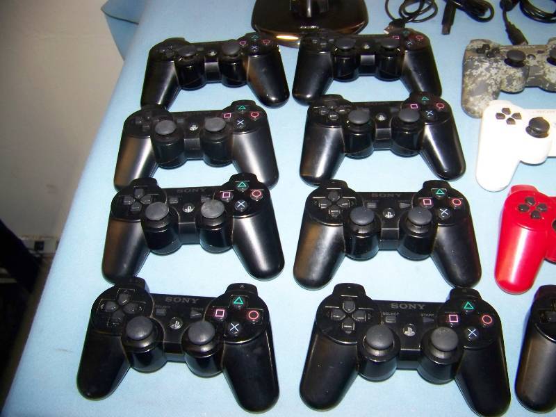 lot 47 image: (24) Sony, Playstation 3, Video Game  Gaming Controllers and (2) Charging Units