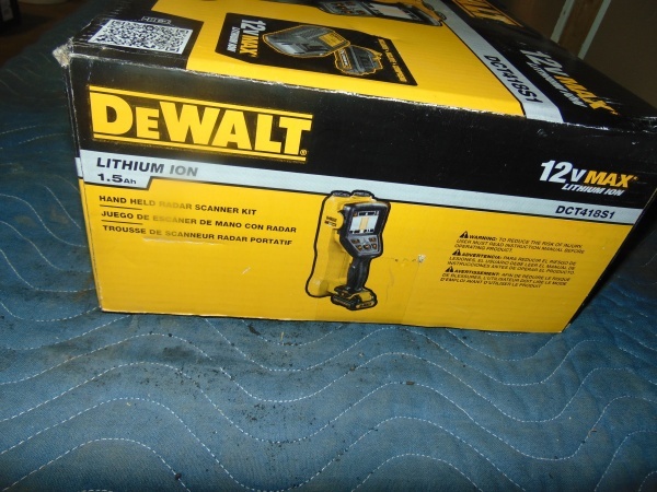 lot 30 image: Dewalt Handheld Radar Scanner