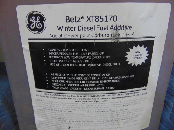 lot 76 image: Betz Winter Diesel Fuel Additive