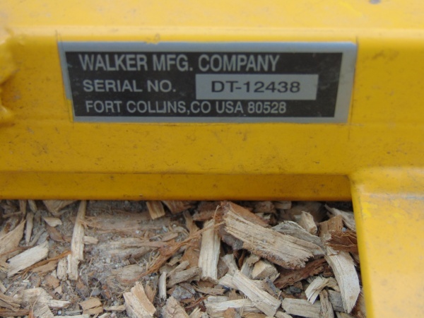 lot 97 image: Walker Front Mounted Lawn Dethatcher
