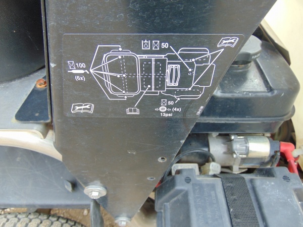 lot 14 image: eXmark Stand On Fertilizer Spreader