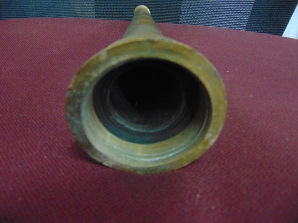 lot 155 image: Vintage Brass Fire Hose End