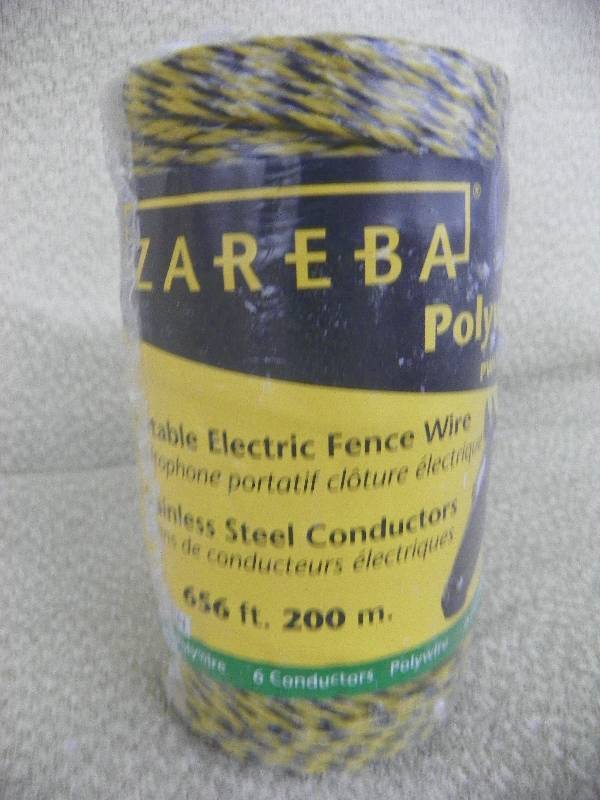 lot 517 image: ELECTRIC FENCE WIRE, PW656Y6-Z POLYWIRE 200MTR, MSRP $42.99