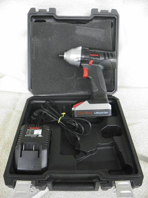 lot 539 image: Master Craft Lithium-ion 20V max Impact Driver, MSRP $129.99