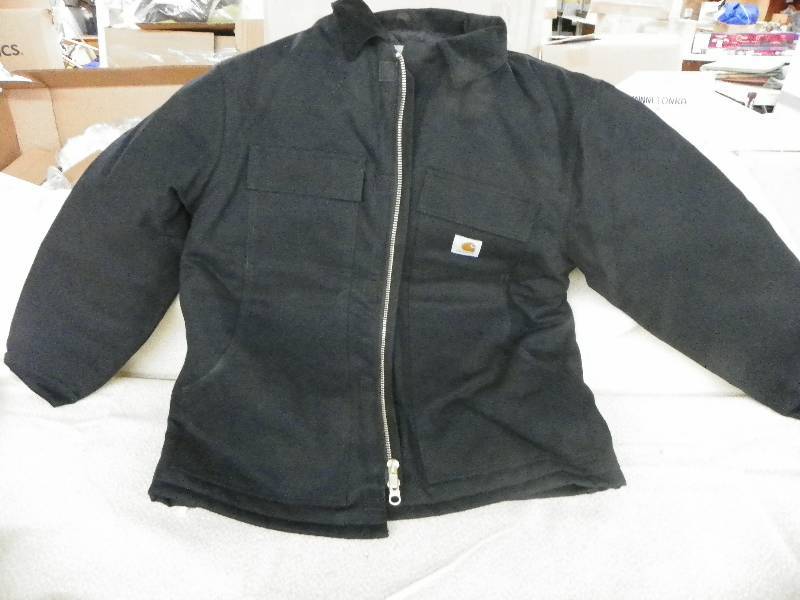 lot 541 image: Carhartt Arctic Trad Coat BLK Large, MSRP $169.99