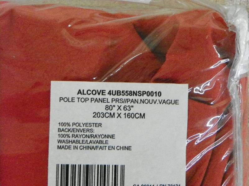 lot 551 image: Alcove Rod Pocket Panel Curtain Pair Spice, MSRP $49.99