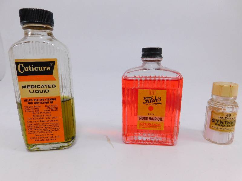 lot 68 image: Lot of Various Vintage Medicine and Hair Products