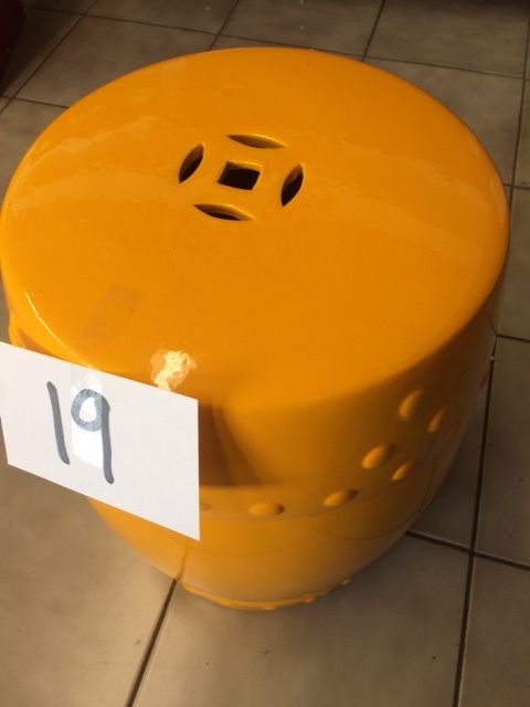 lot 19 image: Decorative Garden Stool, Ceramic