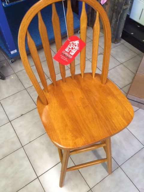 lot 14 image: 30 Coaster Wood Swivel Bar Stool