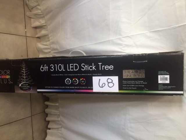 lot 68 image: LED 6ft Stick Tree
