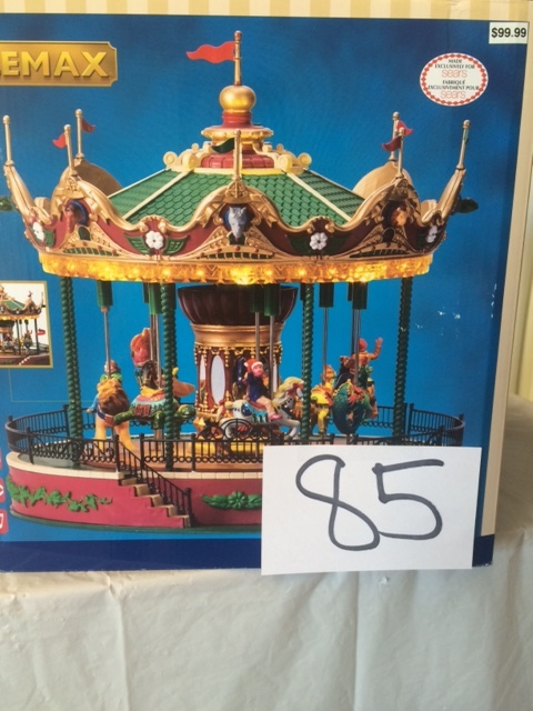 lot 85 image: Lemax Jungle Carousel