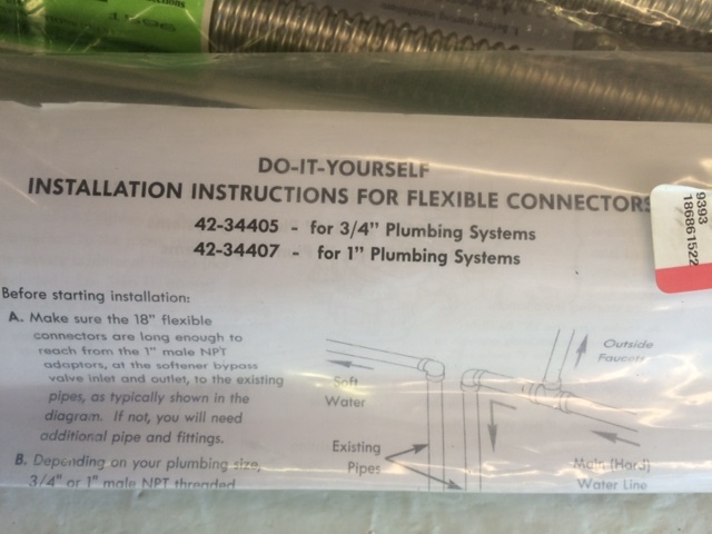lot 96 image: 2x Flexible Water Line
