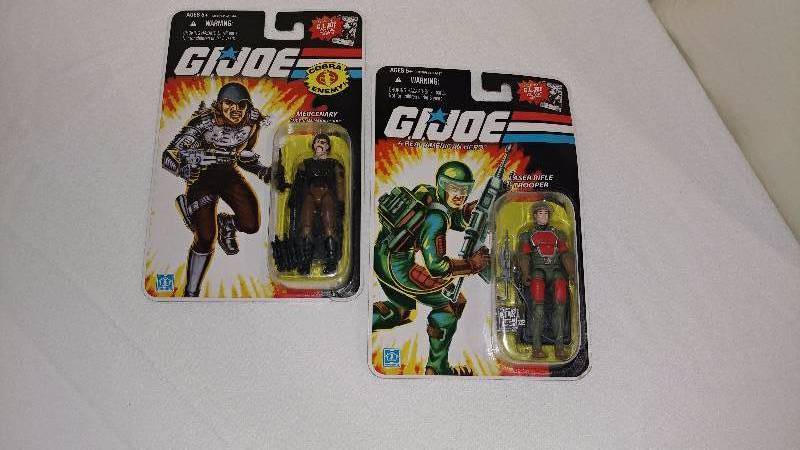 NEW IN BOX G.I. Joe Mercenary and Laser Rifle Trooper