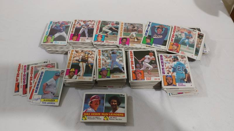 Over 500 1980s Baseball Trading Cards