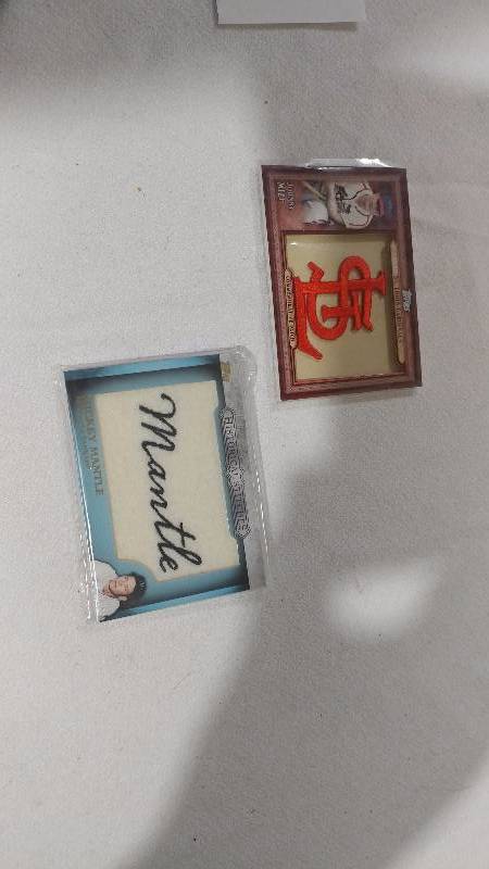 Mickey Mantle & Johnny Mize Patch Cards