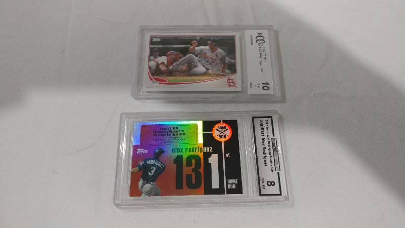 Alex Rodriguiez and Matt Holiday Uncirculated Cards