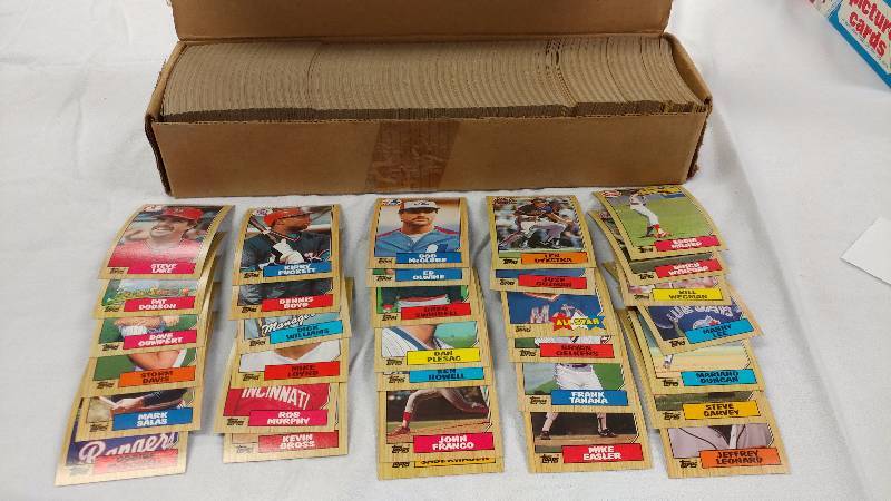 Box of 1987 Baseball Cards